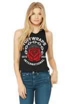 TUFF INTL Rose Racerback Crop Top TuffWraps.com