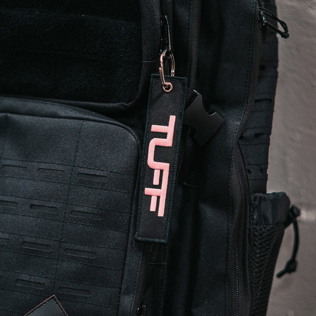 TUFF Key Chain Black & Pink TUFF