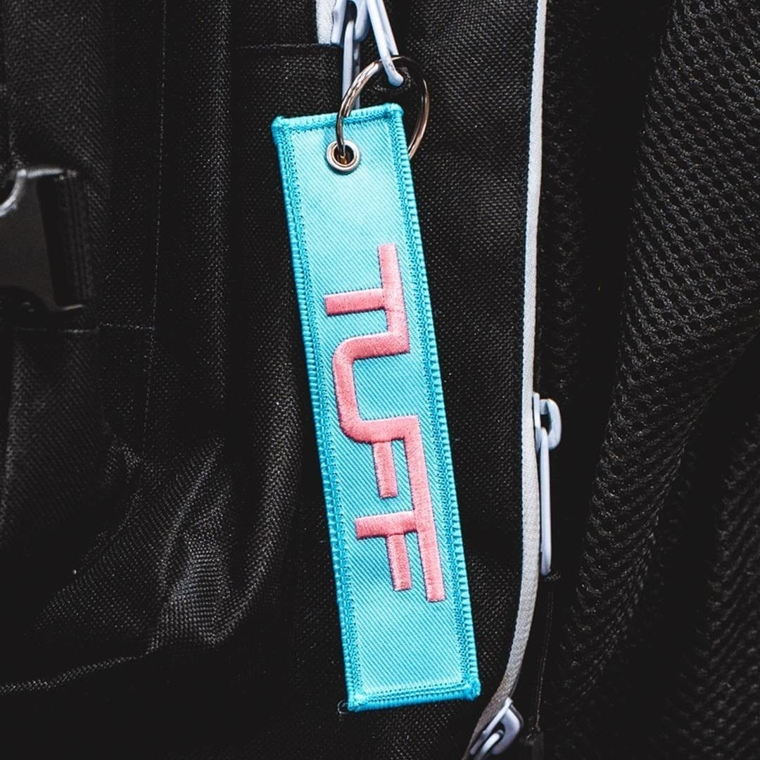 TUFF Key Chain Pink & Teal TUFF