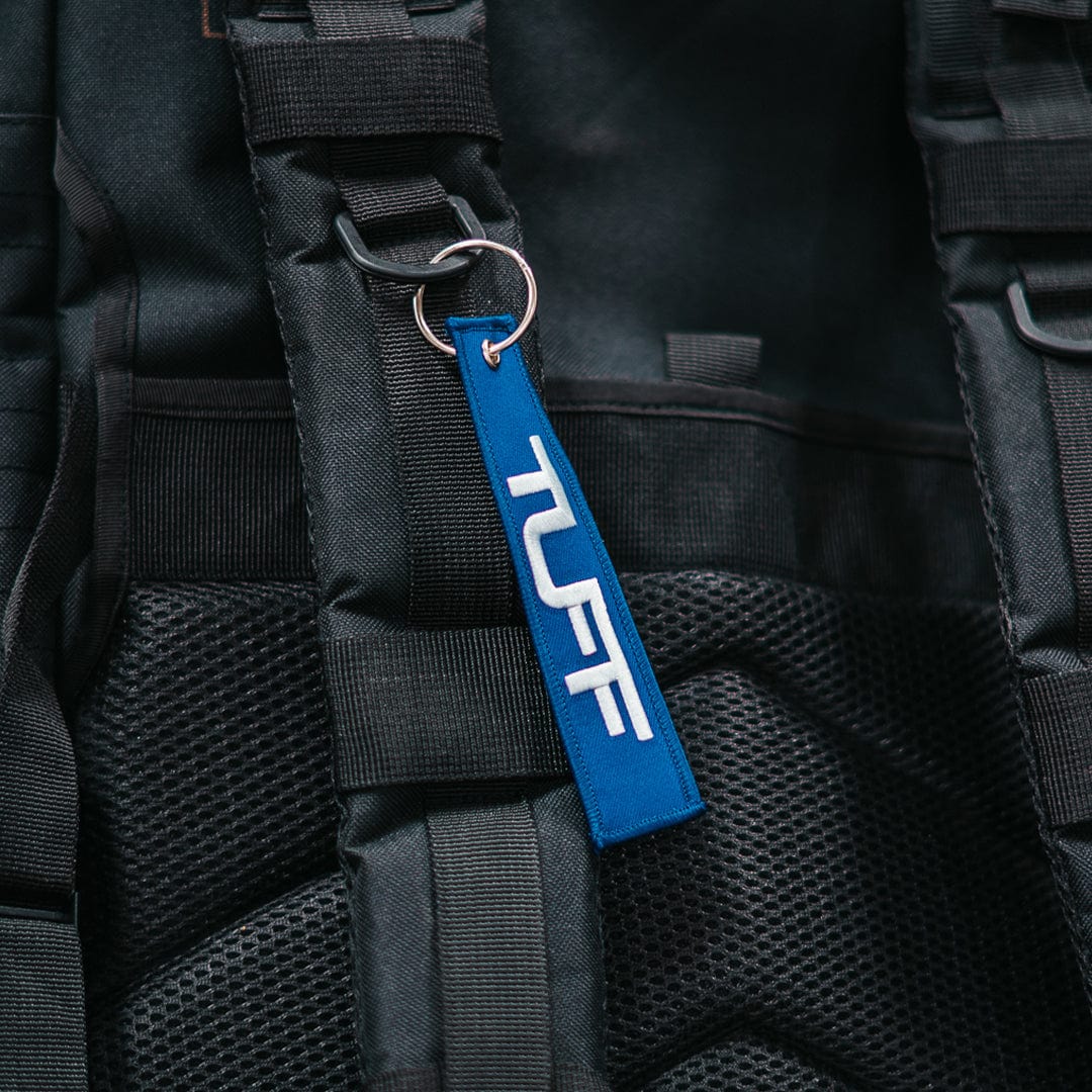 TUFF Key Chain Royal Blue & White TuffWraps.com