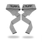 TUFF Lifting Straps | Premium Padded Lifting Straps With Neoprene Gray TuffWraps.com