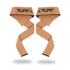 TUFF Lifting Straps | Premium Padded Lifting Straps With Neoprene Sandstone TuffWraps.com