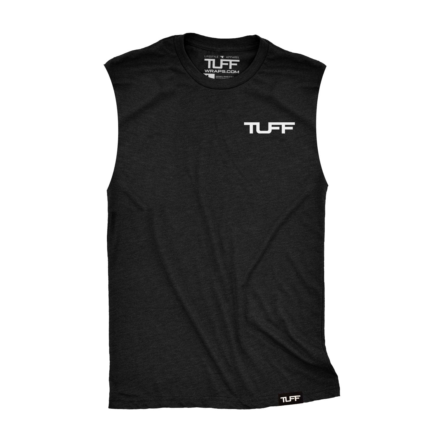 The TUFF Lightning Skull Raw Edge Muscle Tank | TuffWraps.com