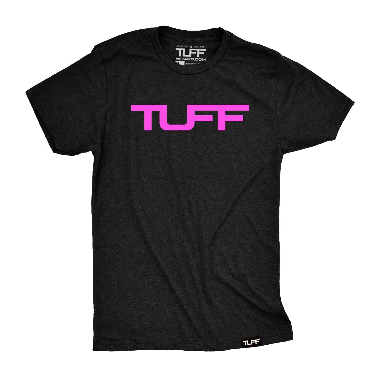 TUFF Logo Pink Edition Tee S / Black TuffWraps.com