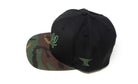 TUFF Script Black/Camo Lid Snapback Hat TuffWraps.com