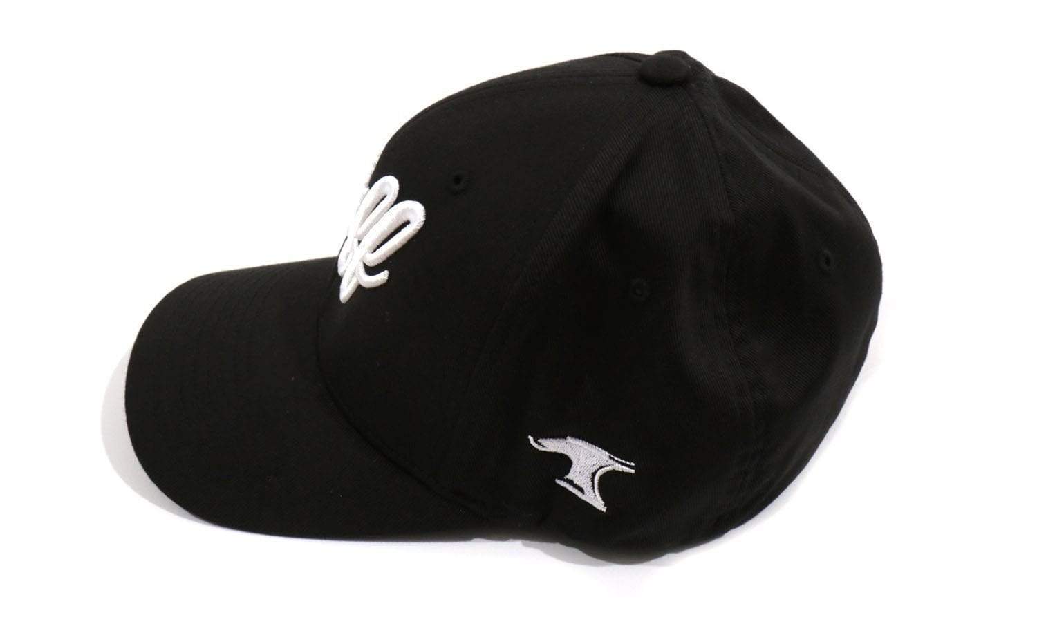 TUFF Script Black Flexfit Hat TuffWraps.com