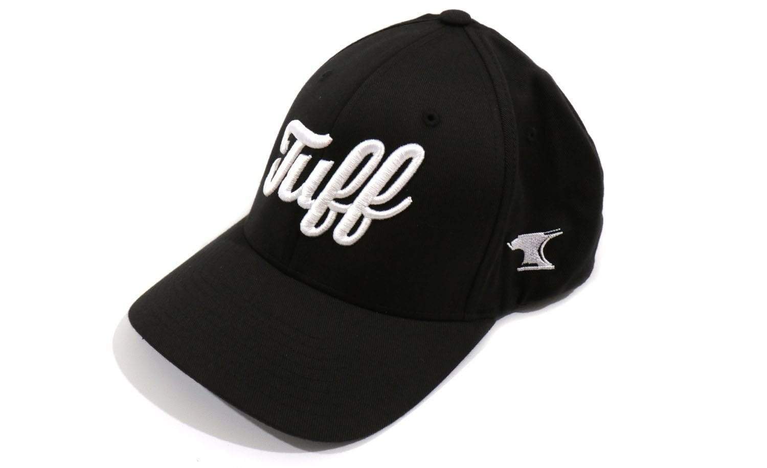 TUFF Script Black Flexfit Hat TuffWraps.com