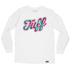 TUFF Script Graffiti Long Sleeve Tee S / White TuffWraps.com