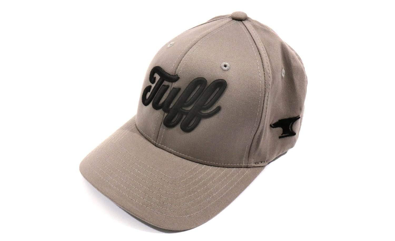 TUFF Script Gray Flexfit Hat S/M (6 3/4"-7 1/4") / Dark Gray TuffWraps.com