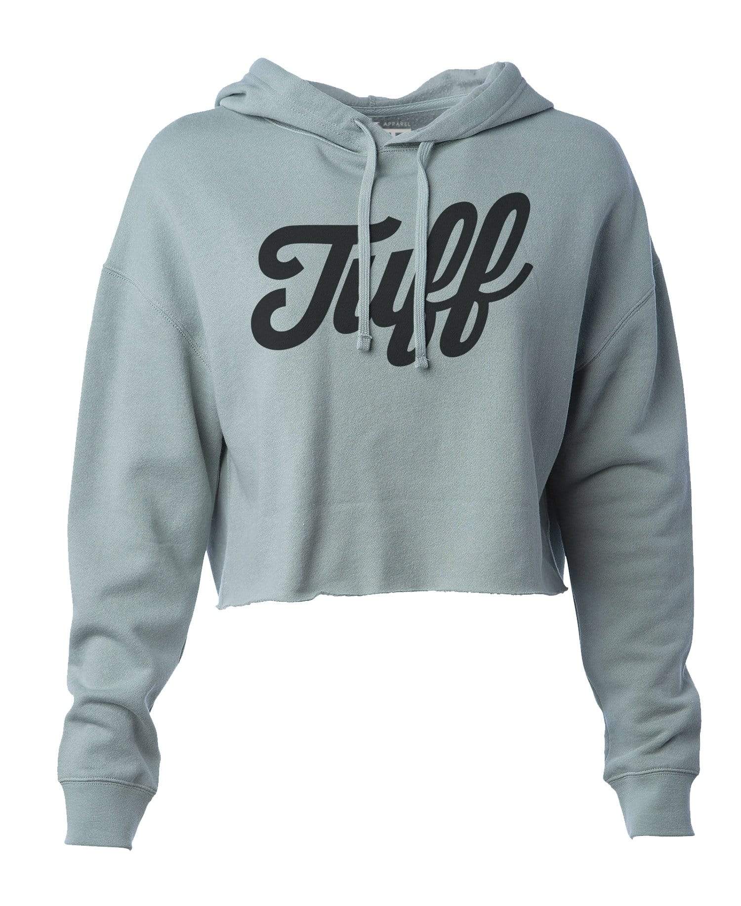 TUFF Script Hooded Cropped Fleece XS / Sage Green TuffWraps.com