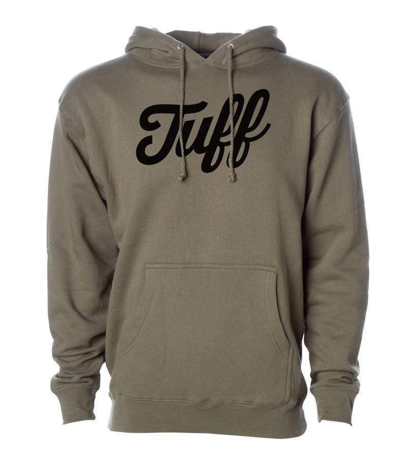 TUFF Script Hooded Sweatshirt XS / Military Green TuffWraps.com