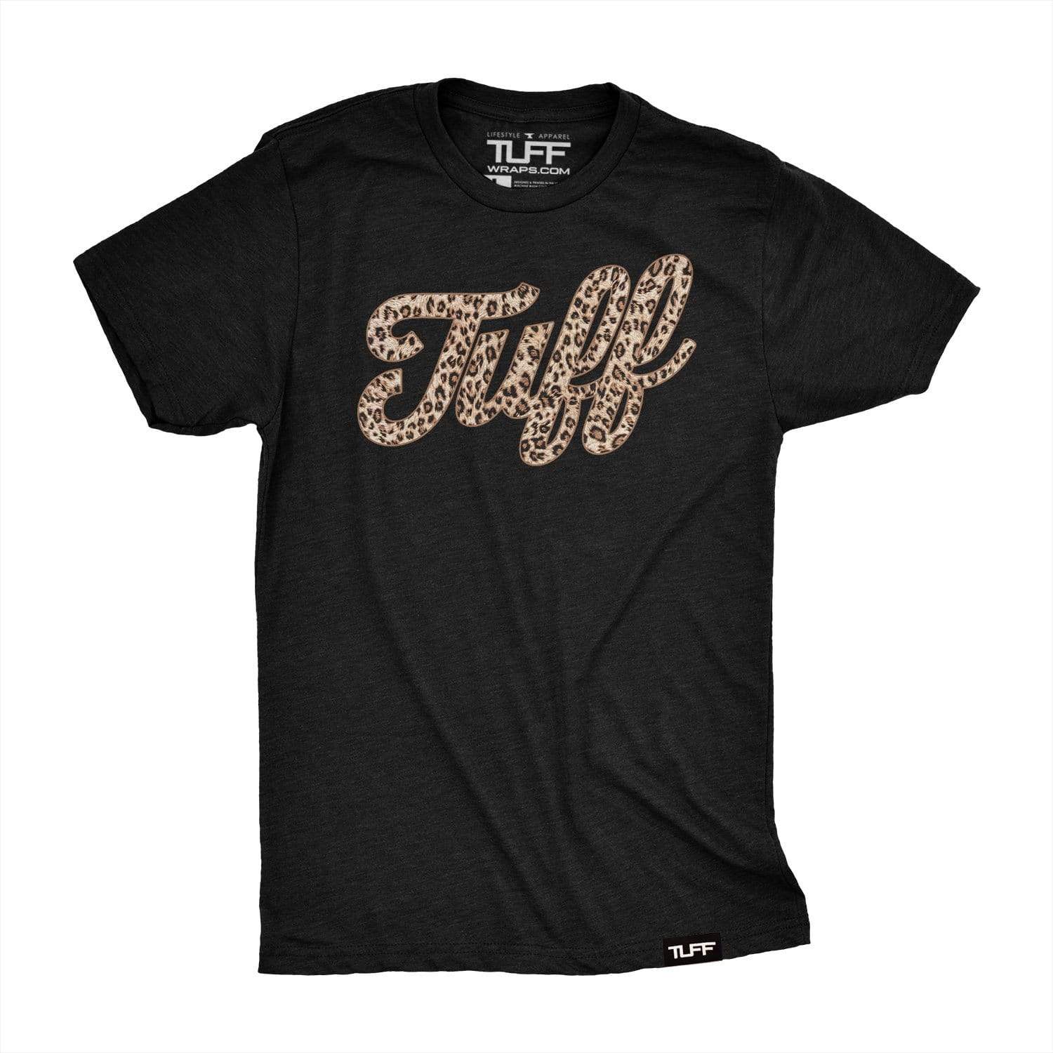 TUFF Script Leopard Tee S / Black TuffWraps.com