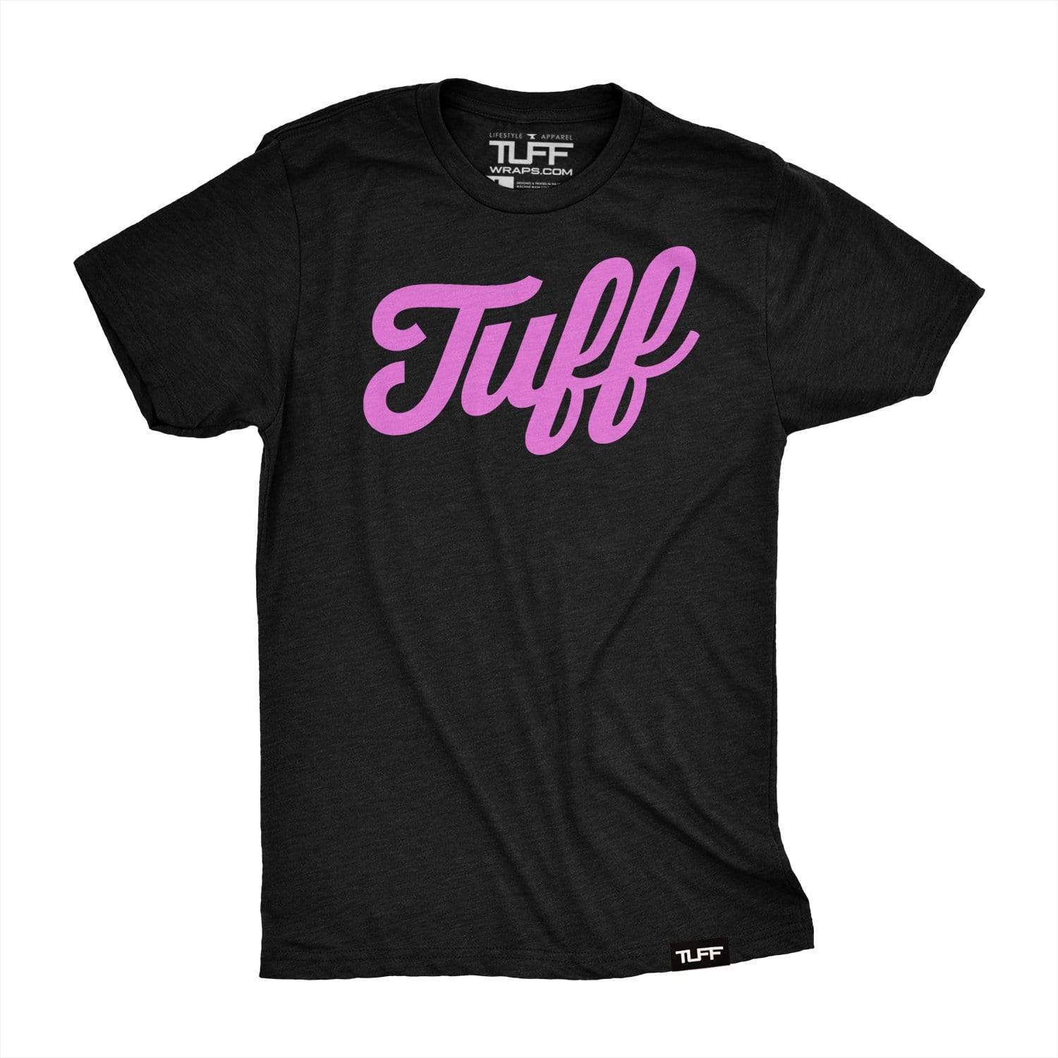 TUFF Script Pink Edition Tee S / Black TuffWraps.com