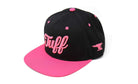 TUFF Script Pink v2 Snapback Hat TuffWraps.com