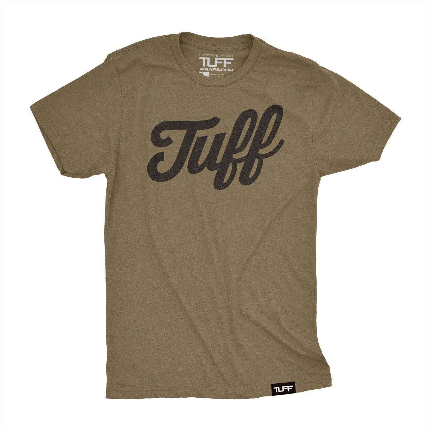 TUFF Script Tee S / Military Green TuffWraps.com