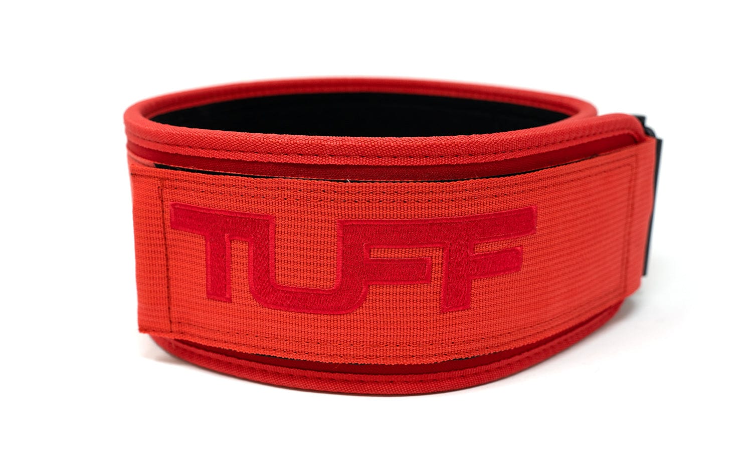 TUFF Self Locking Weightlifting Belt - Red/Black TuffWraps.com