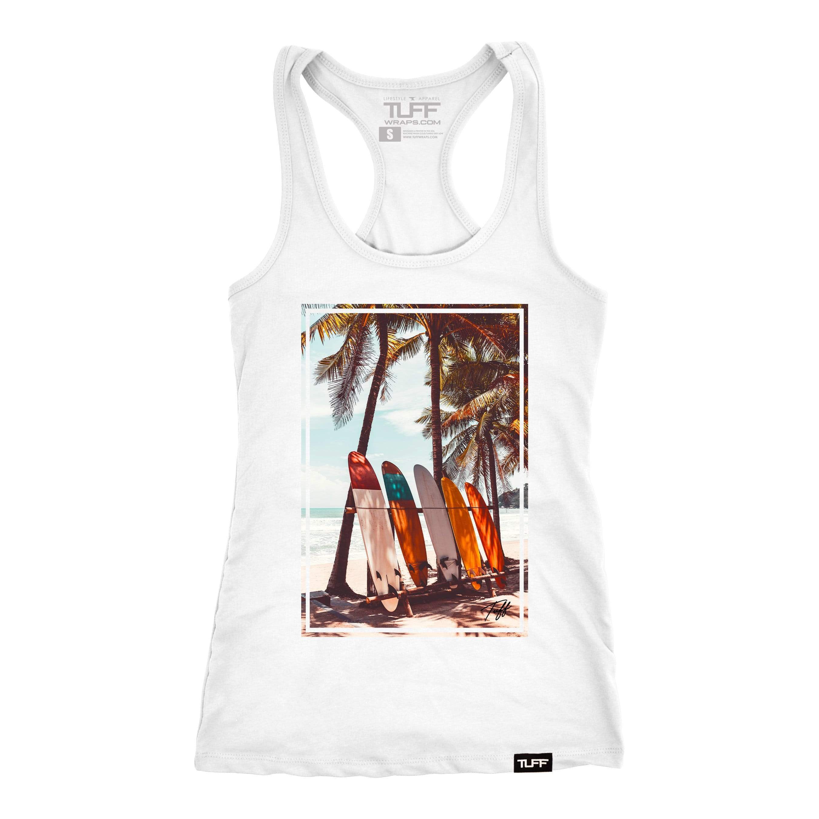 TUFF Surfboards Racerback Tank XS / White TuffWraps.com