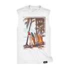 TUFF Surfboards Raw Edge Muscle Tank S / White TuffWraps.com