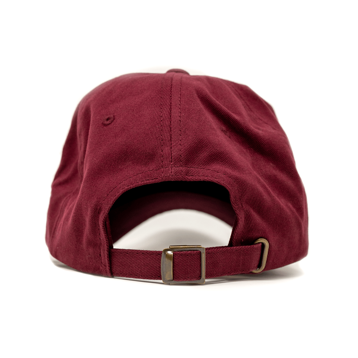 TUFF Thin Gold Script Dad Hat - Maroon Maroon TuffWraps.com