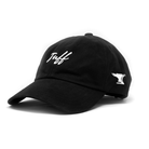 TUFF Thin Script Dad Hat - Black Black TuffWraps.com