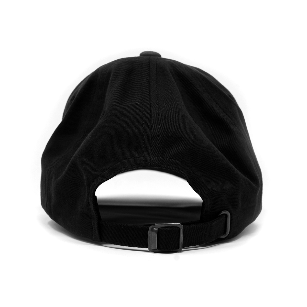 TUFF Thin Script Dad Hat - Black Black TuffWraps.com