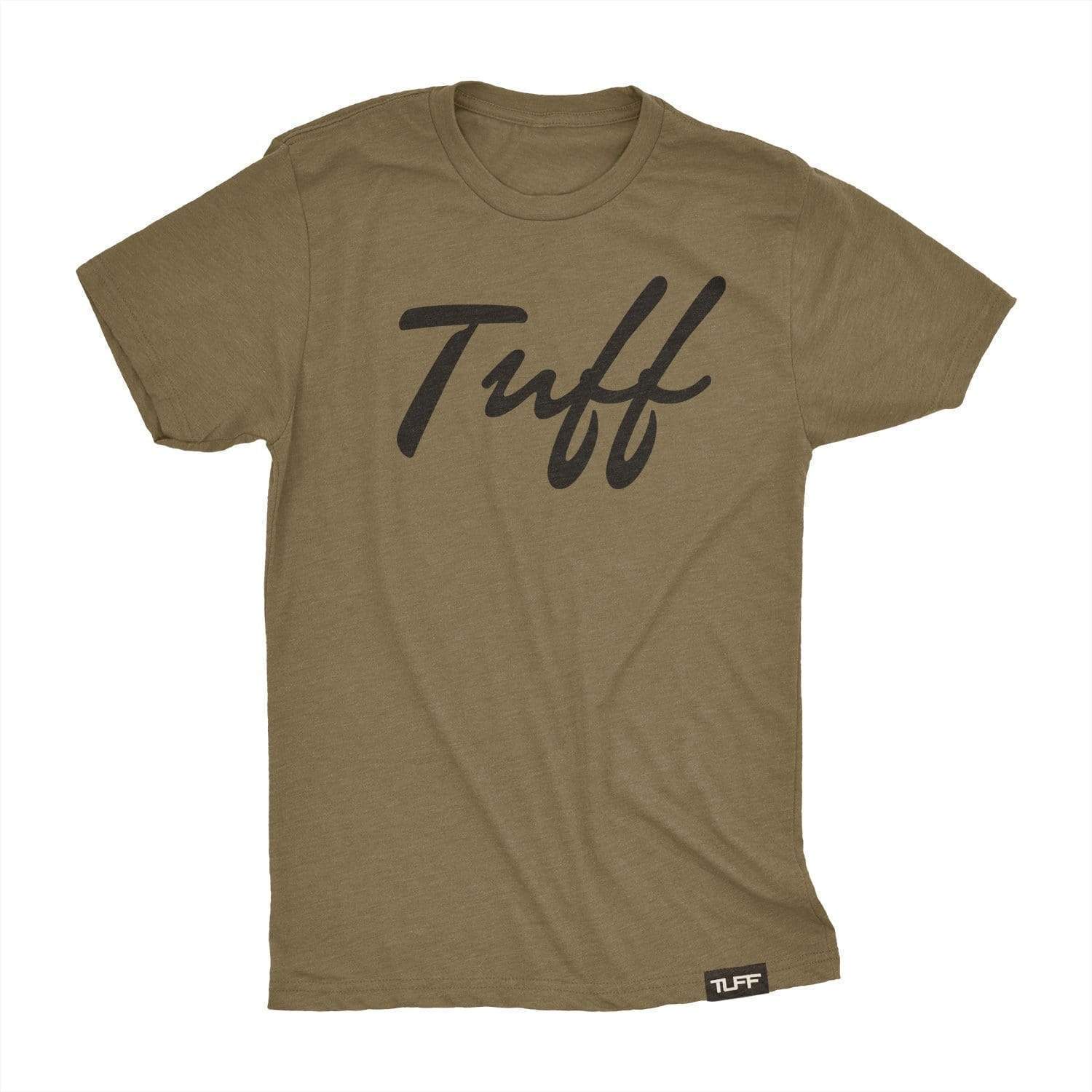 TUFF Thin Script Tee L / Military Green TuffWraps.com