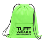 TUFFWRAPS Fleece Cinch Bag Neon Green TuffWraps.com