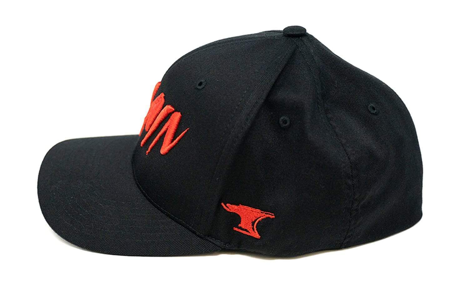 Flexfit (Red) Villain Black Hat