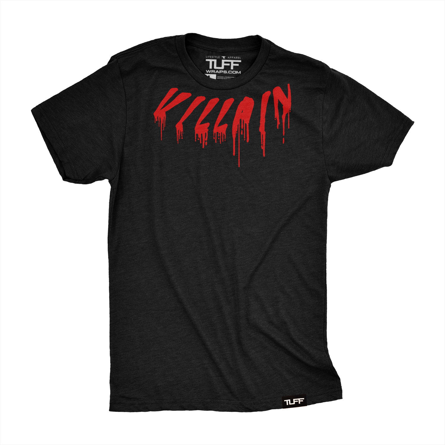 Villain Blood Drip Neck Tee S / Black TuffWraps.com