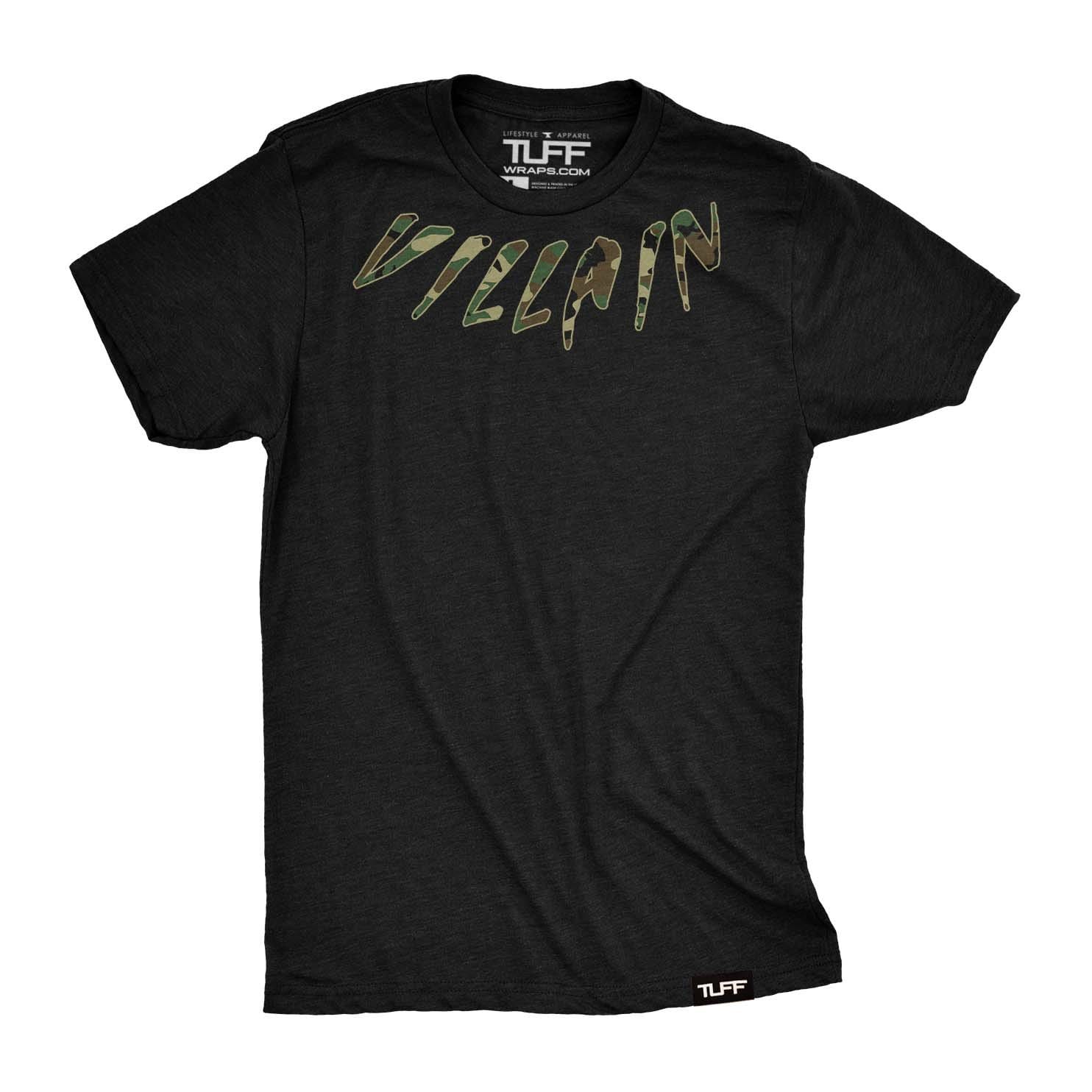 Villain Camo Neck Tee S / Black TuffWraps.com