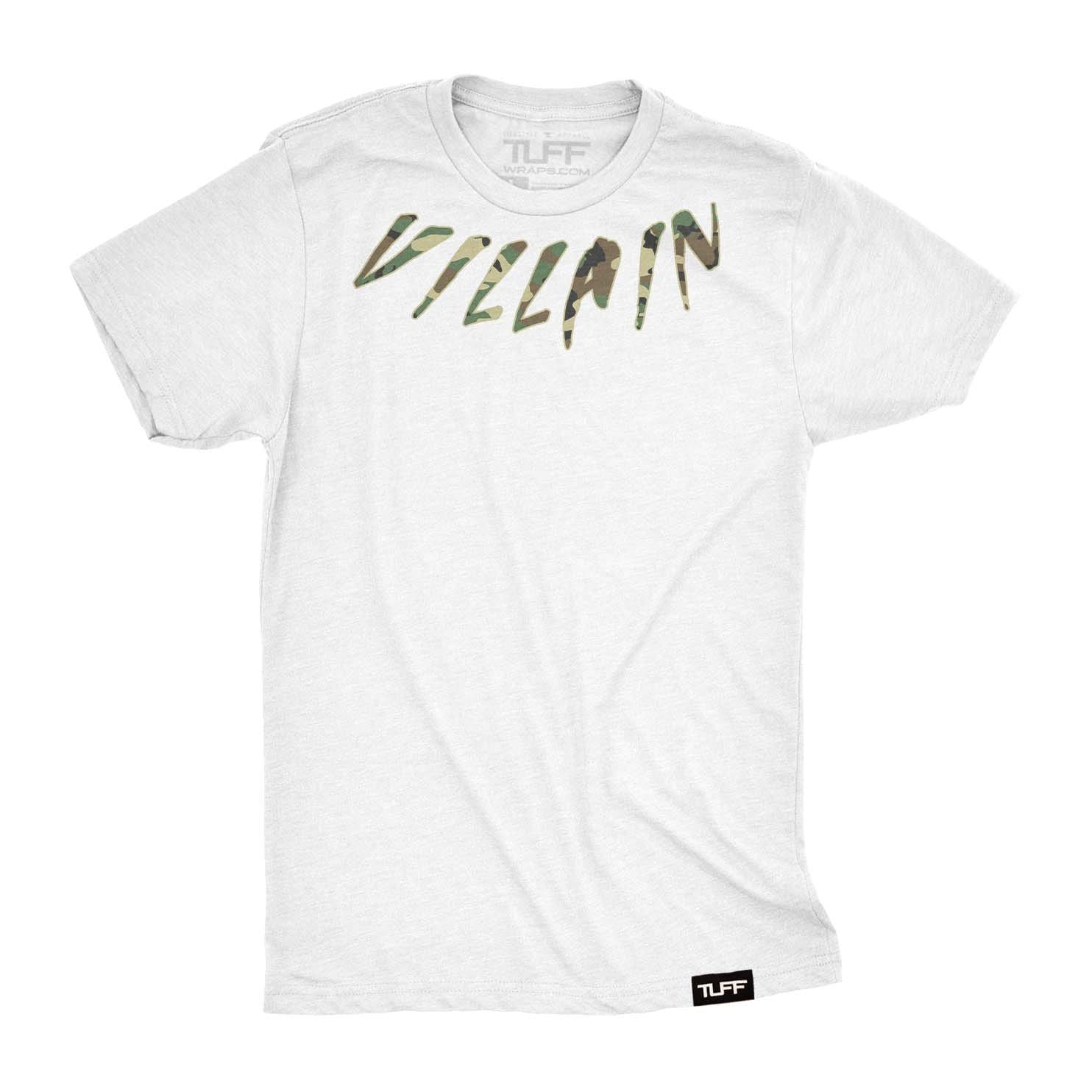 Villain Camo Neck Tee S / White TuffWraps.com