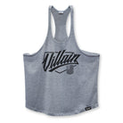 Villain Script Stringer Tank Top S / Heather Gray TuffWraps.com