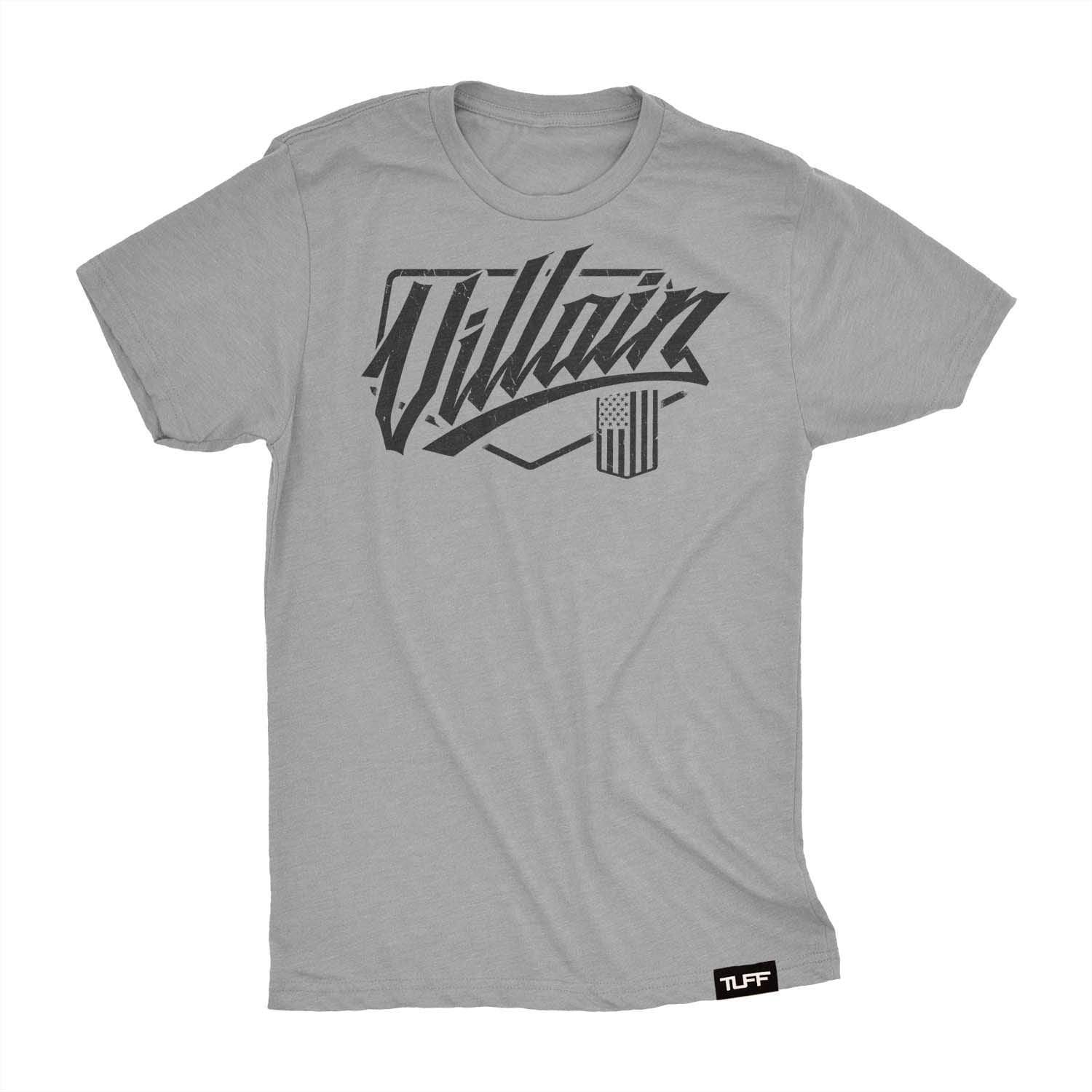 Villain Script Tee S / Heather Gray TuffWraps.com