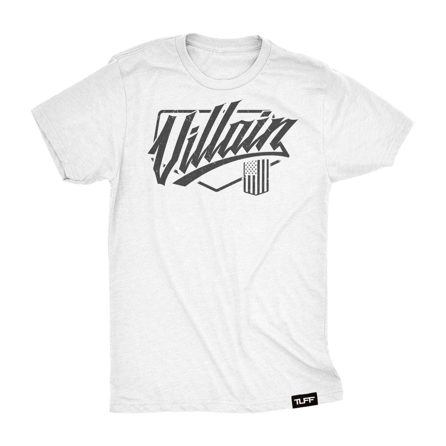 Villain Script Tee S / White TuffWraps.com