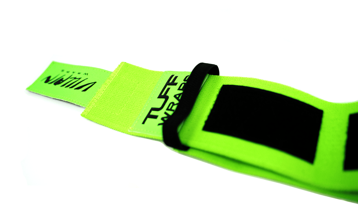 Villain &quot;X-STIFF&quot; Wrist Wraps 30&quot; - (Neon Green) TuffWraps.com